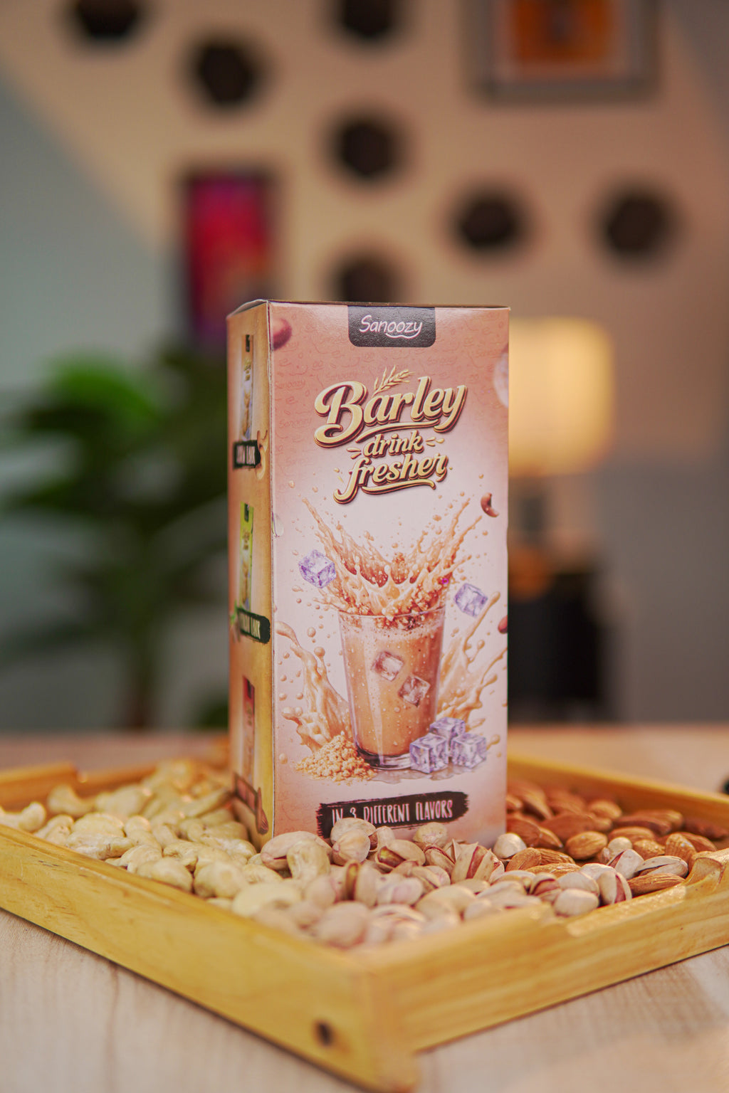 6 Pack Barley Drink Box With 3 Different Flavors