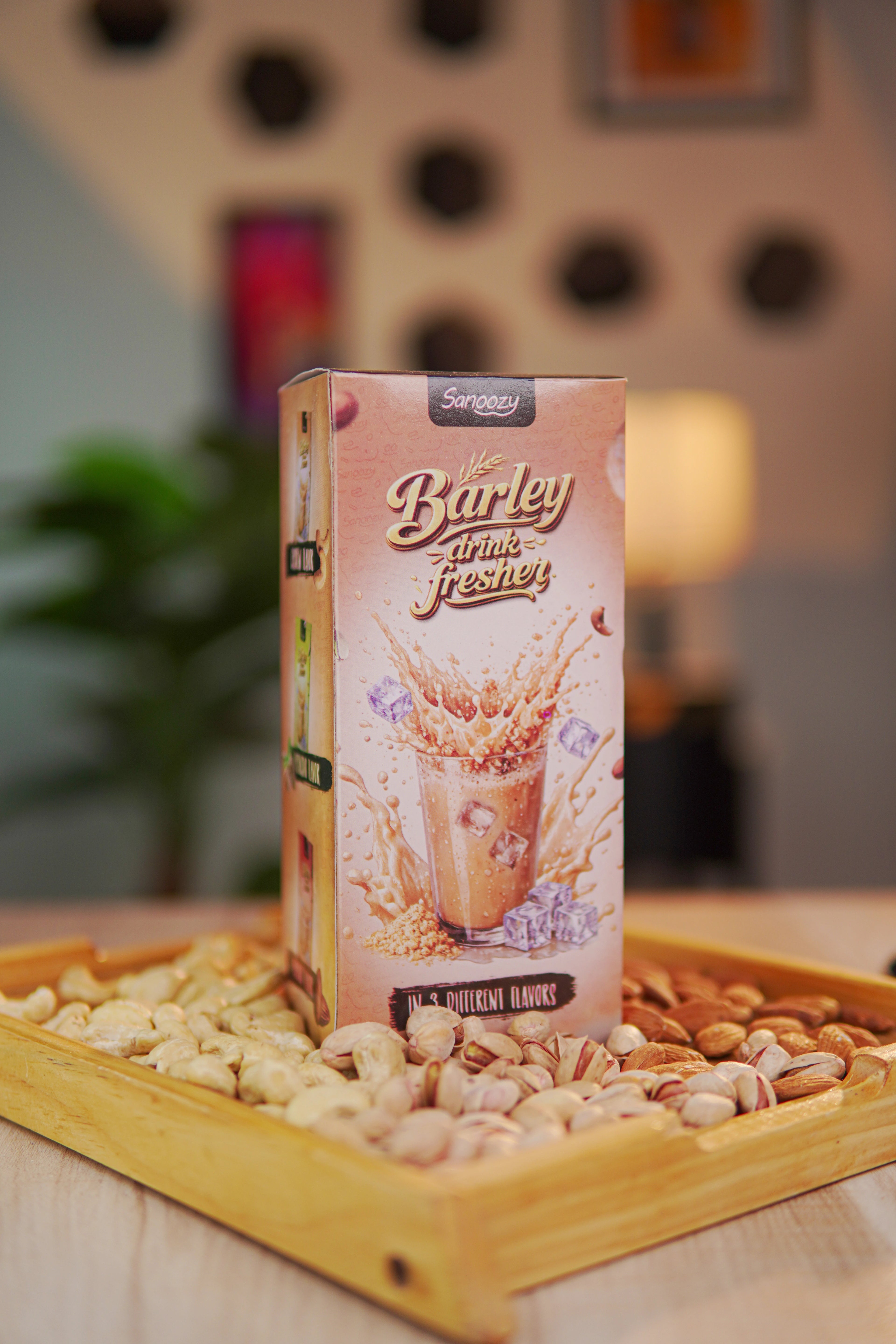 6 Pack Barley Drink Box With 3 Different Flavors